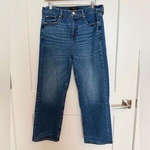 Ann Taylor THE STRAIGHT High Rise Blue Denim Jeans - Size 10P